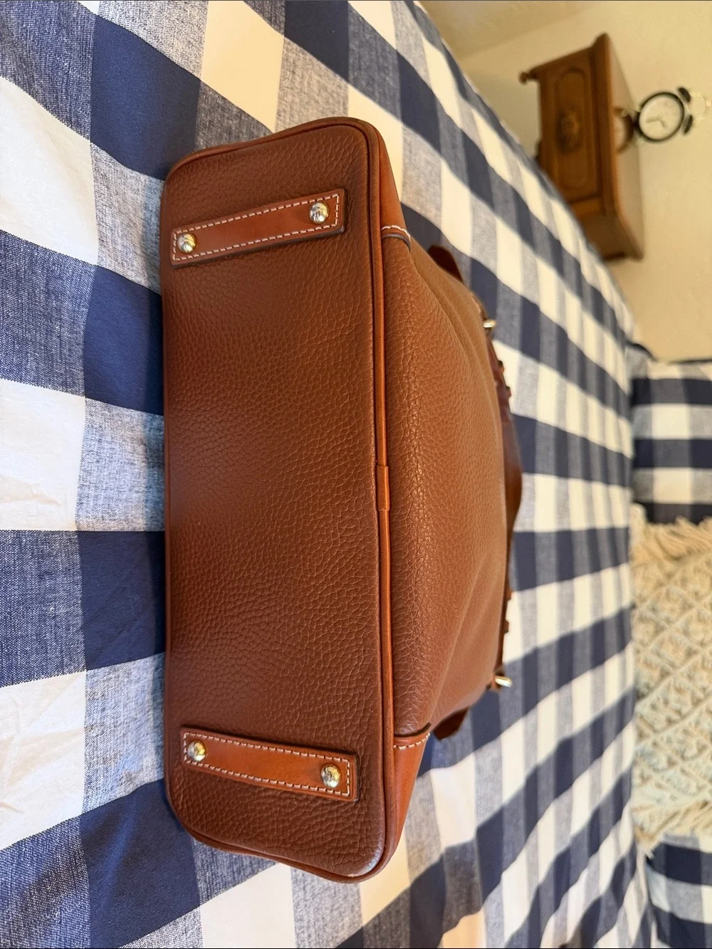 Dooney & Bourke Brown Pebbled Leather Shoulder Hobo - Picture 3 of 6